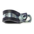 Midwest Fastener 5/8" x 1/2" Rubber Cushioned Steel Support Clamps 10PK 72544